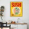 Stupell Industries Bright Sushi & Chopsticks Floating Frame, design by Marcus Prime